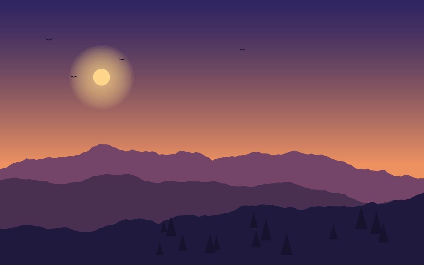 Landschaftsillustration