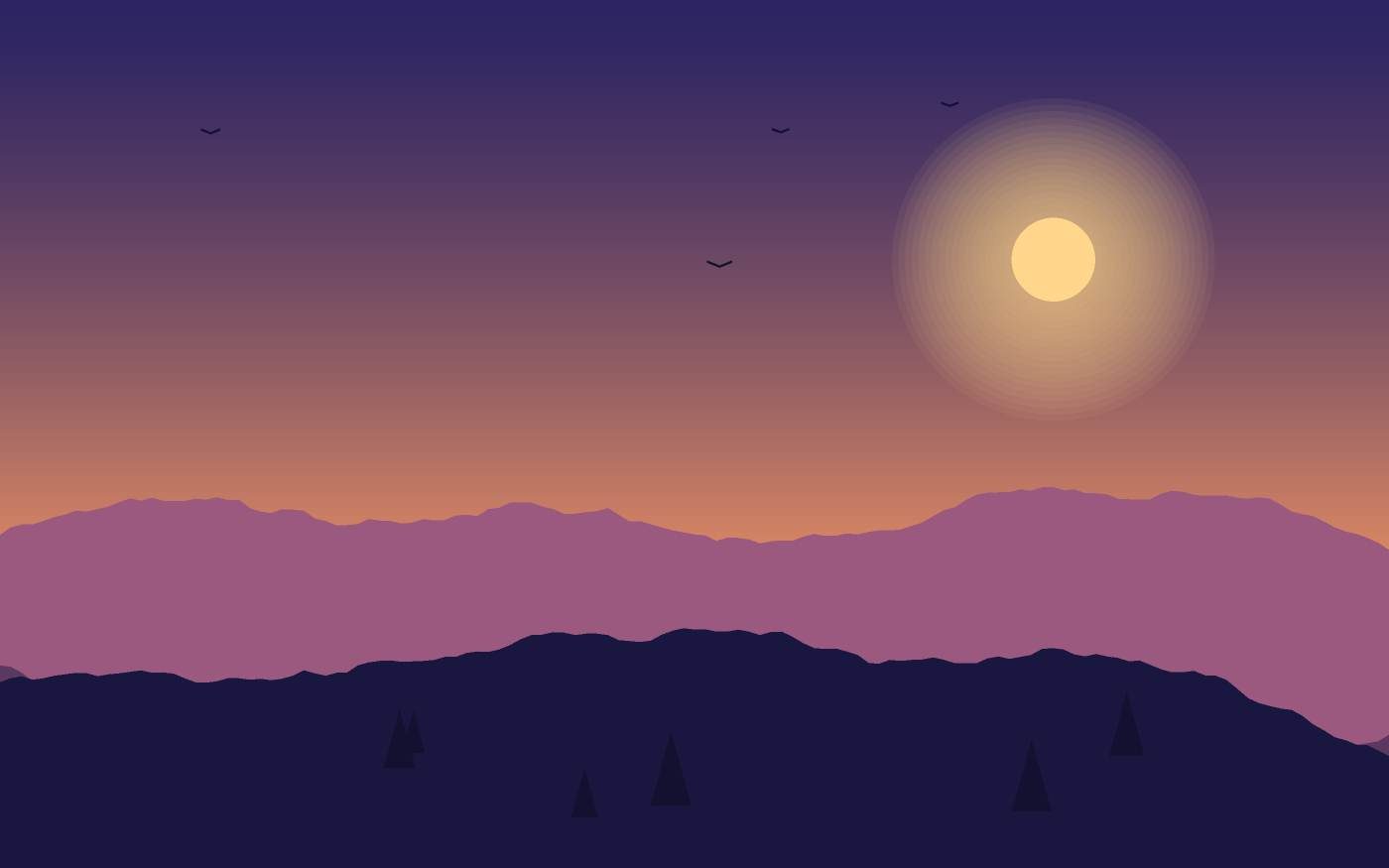 Landschapsillustratie