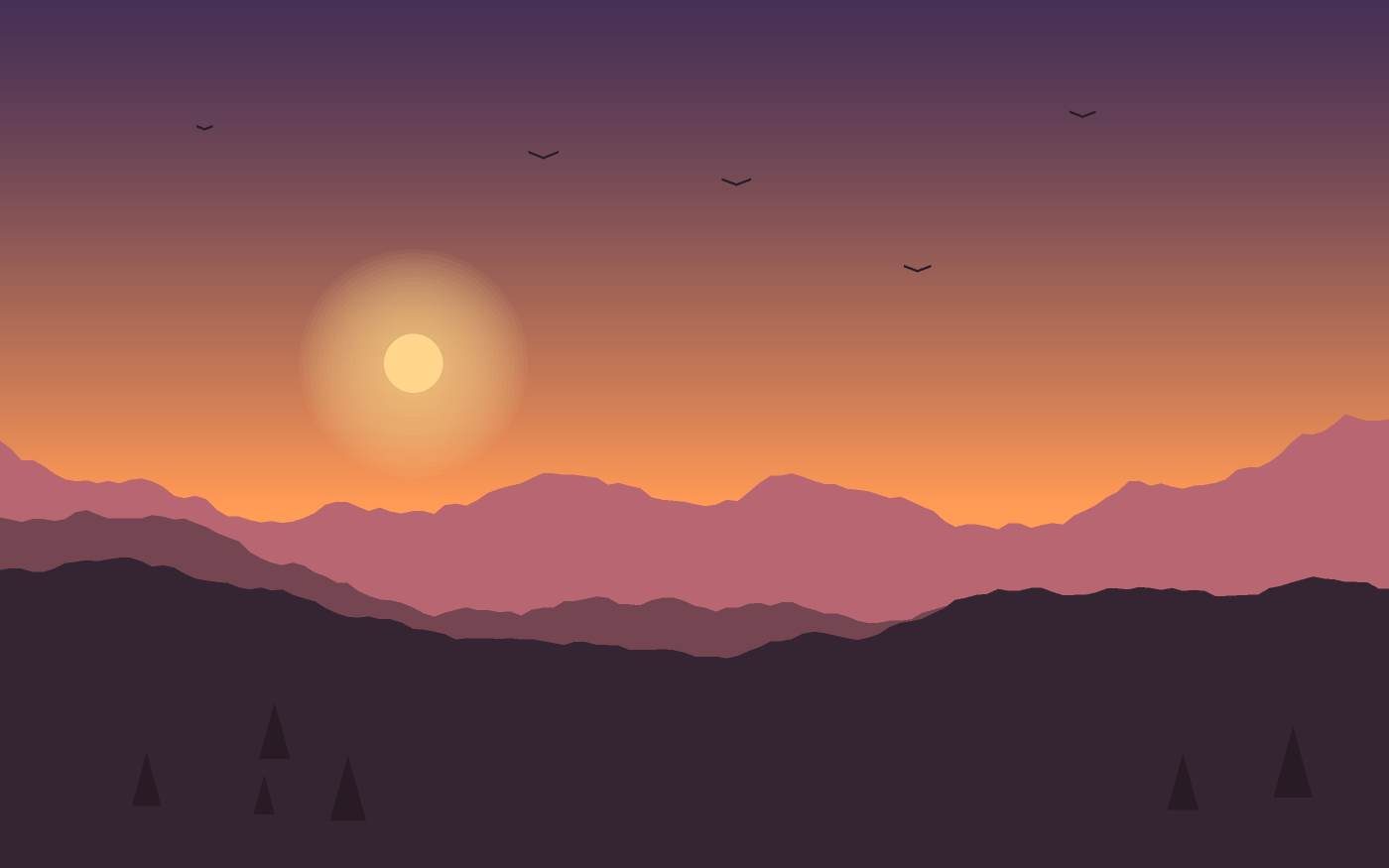 Landschapsillustratie