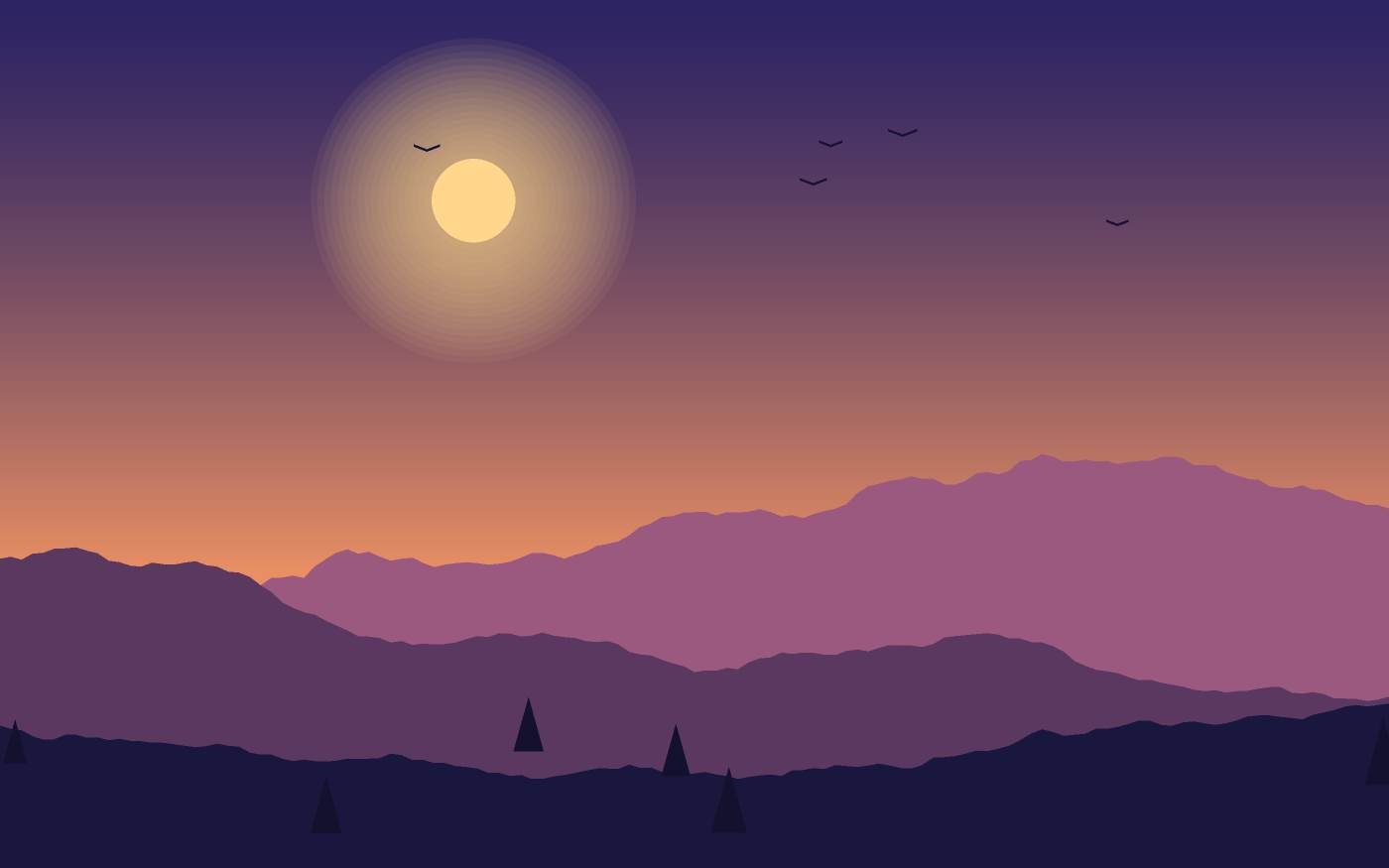 Landschaftsillustration