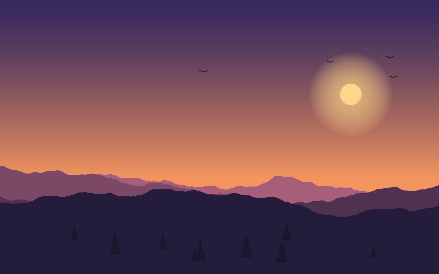 Landschaftsillustration