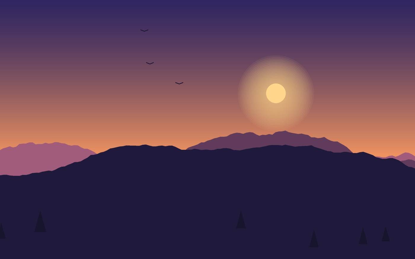 Landschaftsillustration