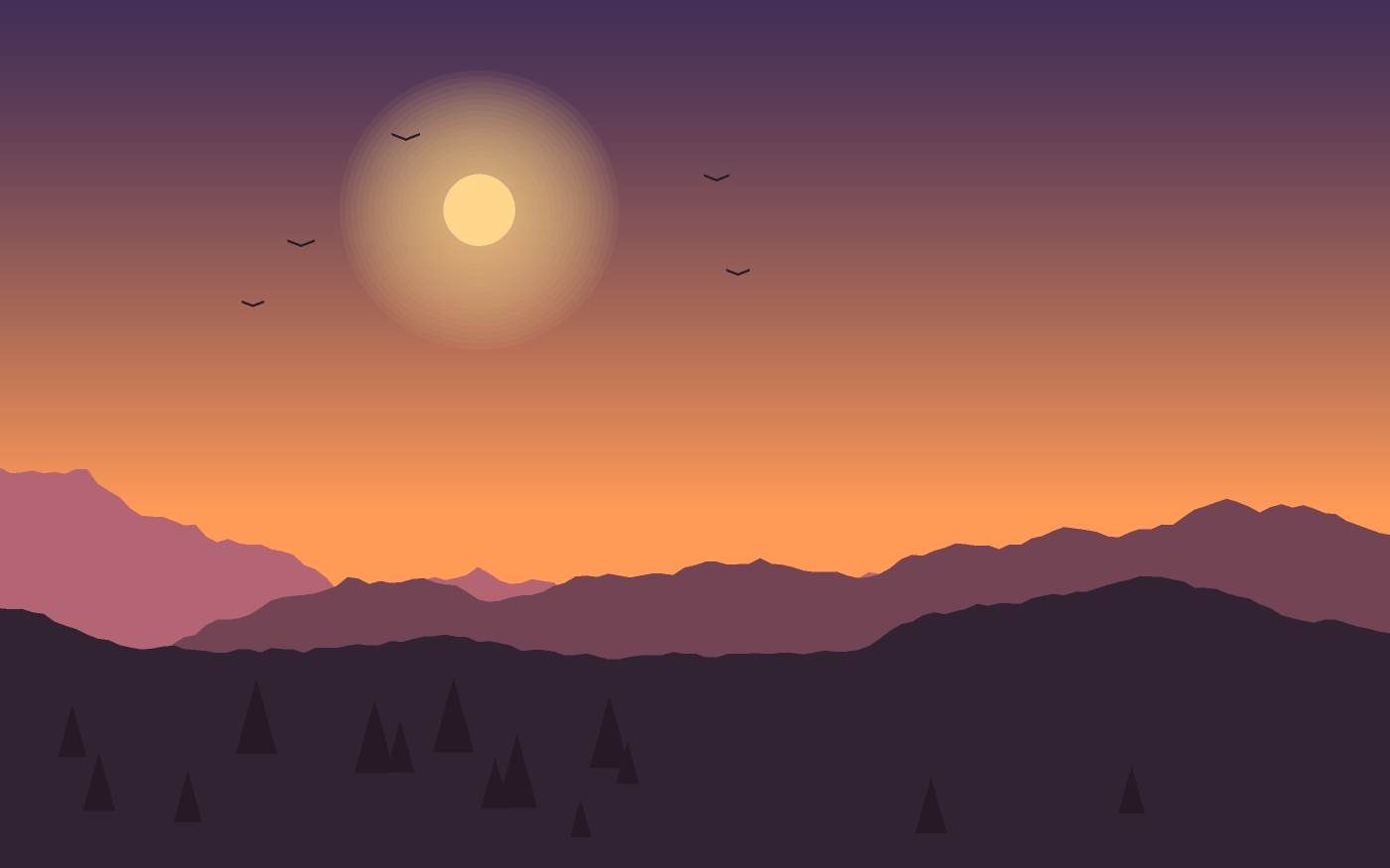 Landschaftsillustration