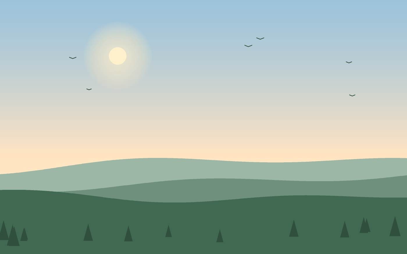 Ilustración de un paisaje