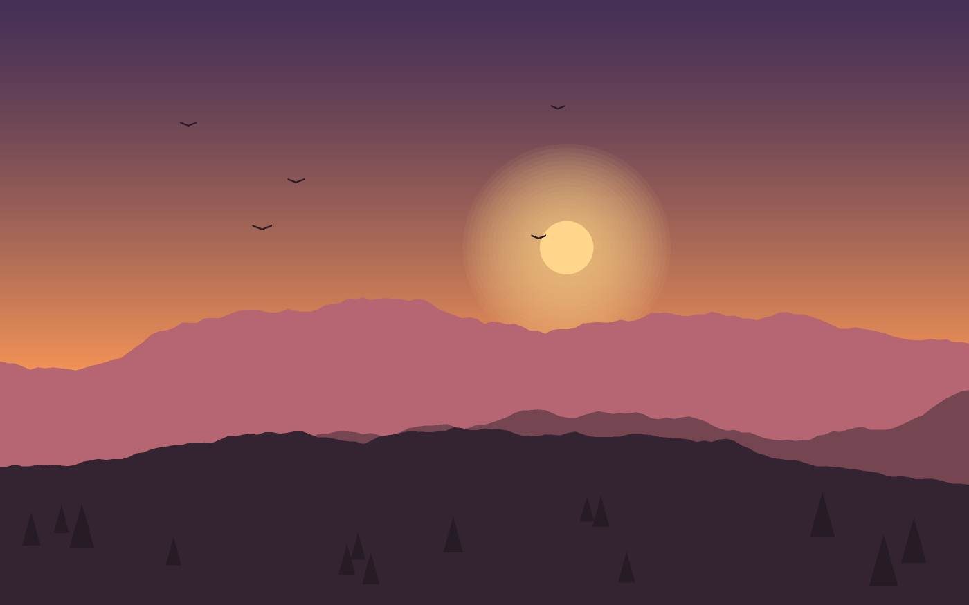 Ilustración de un paisaje