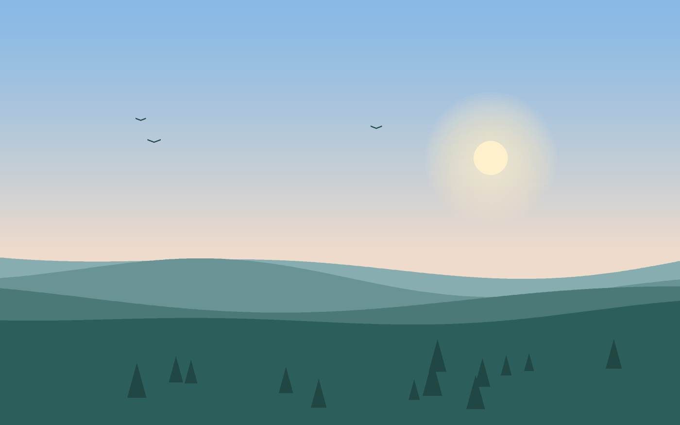 Landschapsillustratie