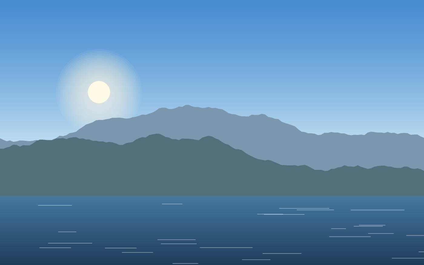 Ilustração de uma paisagem