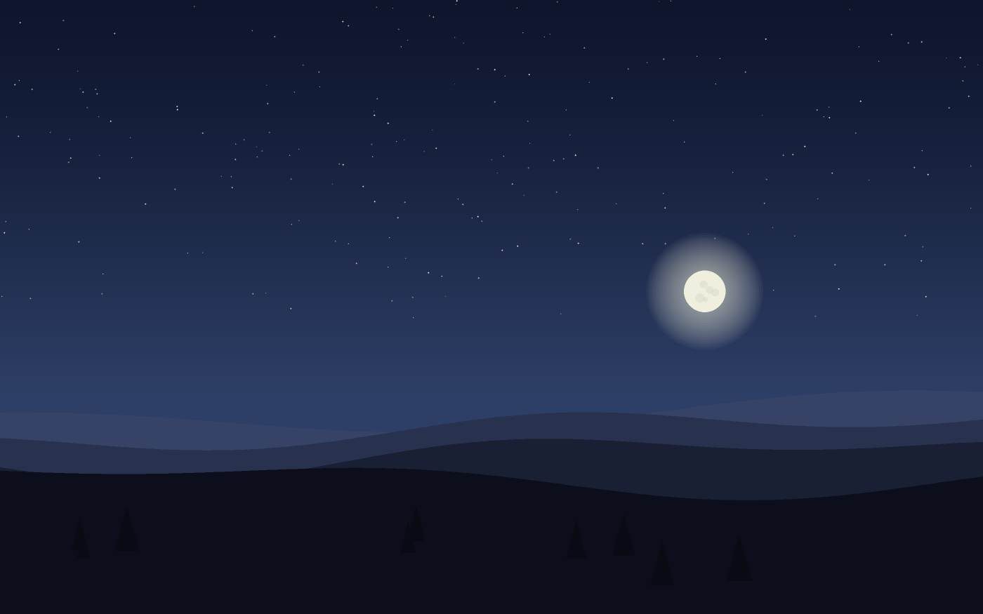Ilustração de uma paisagem