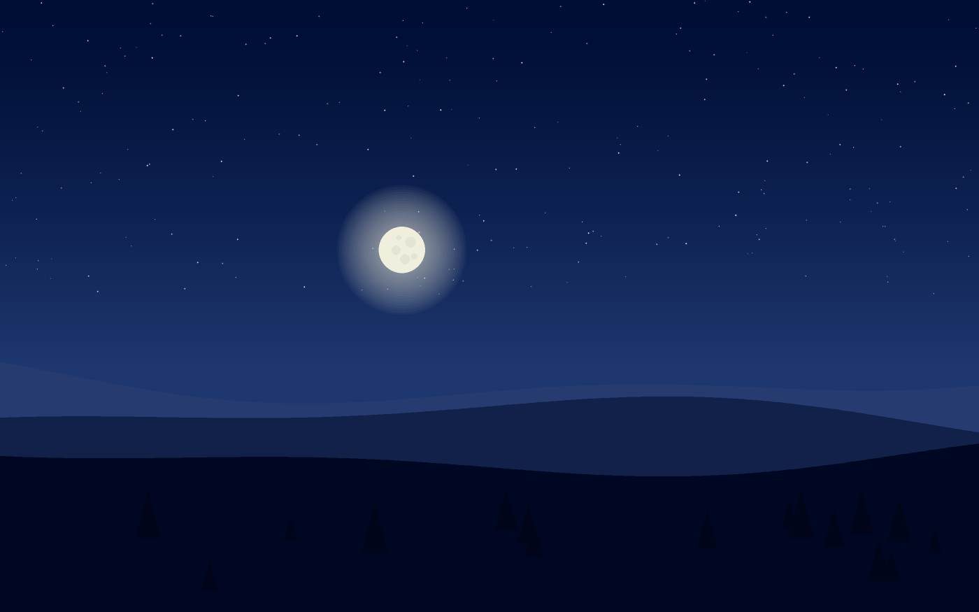 Ilustração de uma paisagem